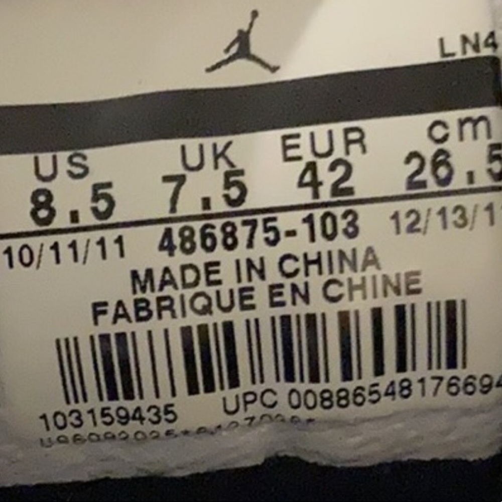 Jordan’s flight 9 SZ 8,5 like New. No original box. - Picture 10 of 11